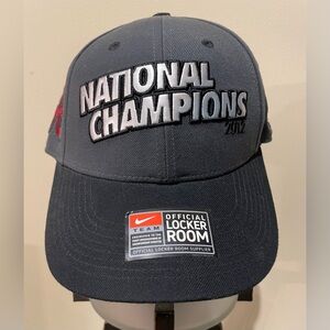 2012 Alabama Crimson Tide Football Nike National Champions Hat Cap NWT